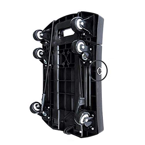 WLKINF Einkaufstrolley, faltbarer Trolley mit 6 Rädern, PU-Rad, 360° drehbarer Trolley, maximale Traglast 250 kg… – Bild 5