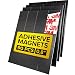 Magnetic Squares - Flexible Magnetic Sheet of 90 Self Adhesive Magnetic Squares (Each 4/5" x 4/5") - Sticky Magnets - Magnetic Tape is Ideal Alternative to Magnetic Strip, Stickers and Magnetic Roll