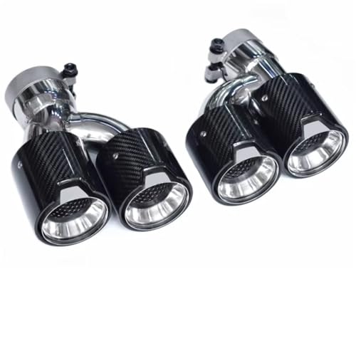 Embout d'échappement double en carbone pour BMW Série 5 G30 G31 525i 528i 530i 2018