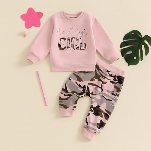 FIOMVA Baby Girl Clothes Toddler Sweatshirt Pants 2pcs Set Fall Winter Infant Pullover Top Outfit Newborn Matching Sets2