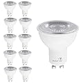 Bioluz LED GU10 LED Light Bulb, 50 Watt Equivalent, Energy Efficient 7W, GU10 Base, Soft White 3000K, Dimmable, 25,000 Hour Lifetime, 10-Pack