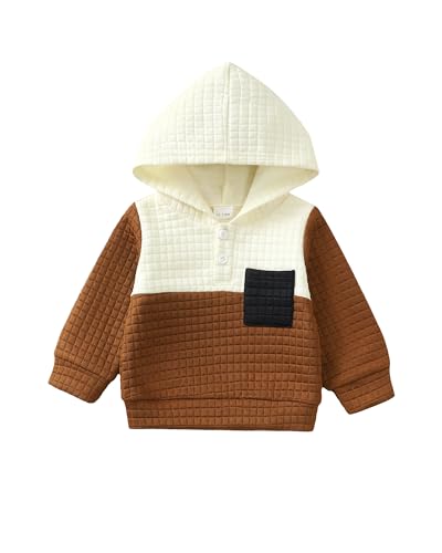 NZRVAWS Toddler Baby Boy Clothes 6 12 18 24 Months Long Sleeve Hoodie Sweatshirt Fall Winter 2-8T Little Boy Outfits