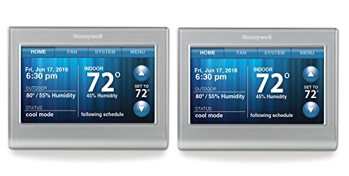 Honeywell RTH9580 Wi-Fi Touchscreen Smart Thermostat - 2 pk