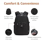 Amazon Basics Travel Laptop Backpack for 17 in / 43.1 cm Laptop, Black - Image 2