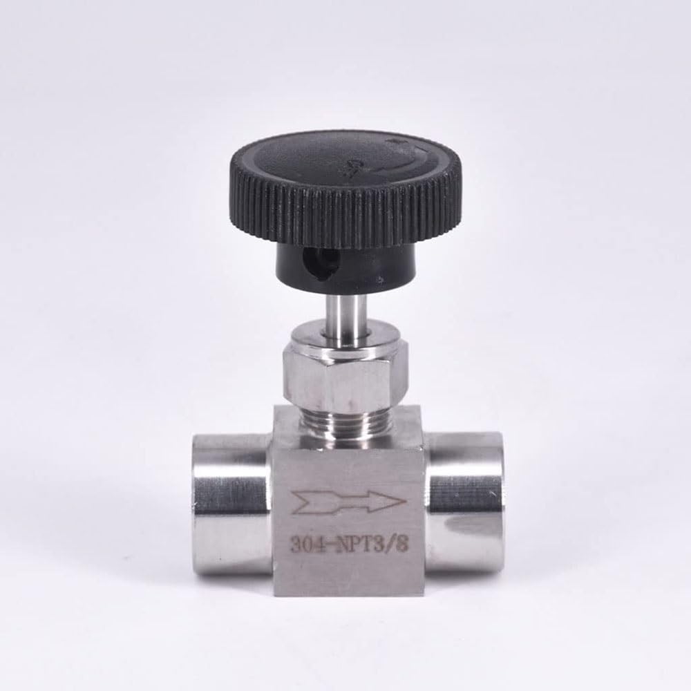 Vanne à aiguille inox 304 1/4" NPT haute précision pour réguler les fluides
