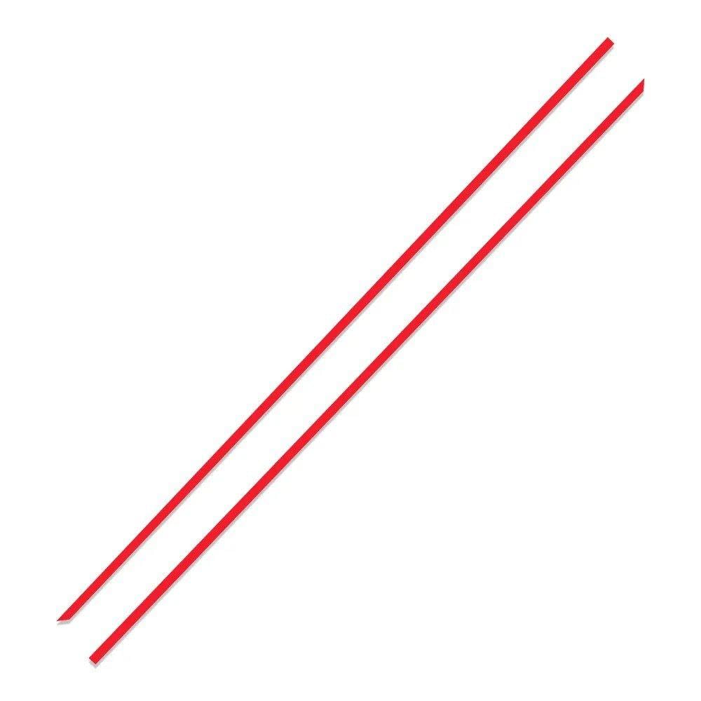 Dabhuoc Glossy Red 2Pcs Car Door Side Skirt Sports Stickers For Golf Mk7 Mk5 Mk2 Mk6 Mk4 Mk1 Mk3(Glossy Red)