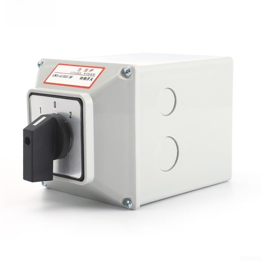 3-Stufen Umschalter 63A IP65 Wasserdicht Grau