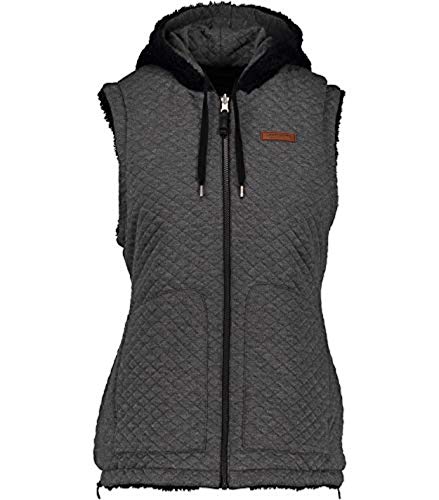 Obermeyer Women's Greyson Reversible Vest Black L & E-Tip Glove Bundle