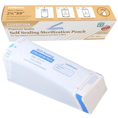 COPERTINA Self Seal Sterilization Pouches 2.75 x 9 in (4000 pcs) – dual indicators