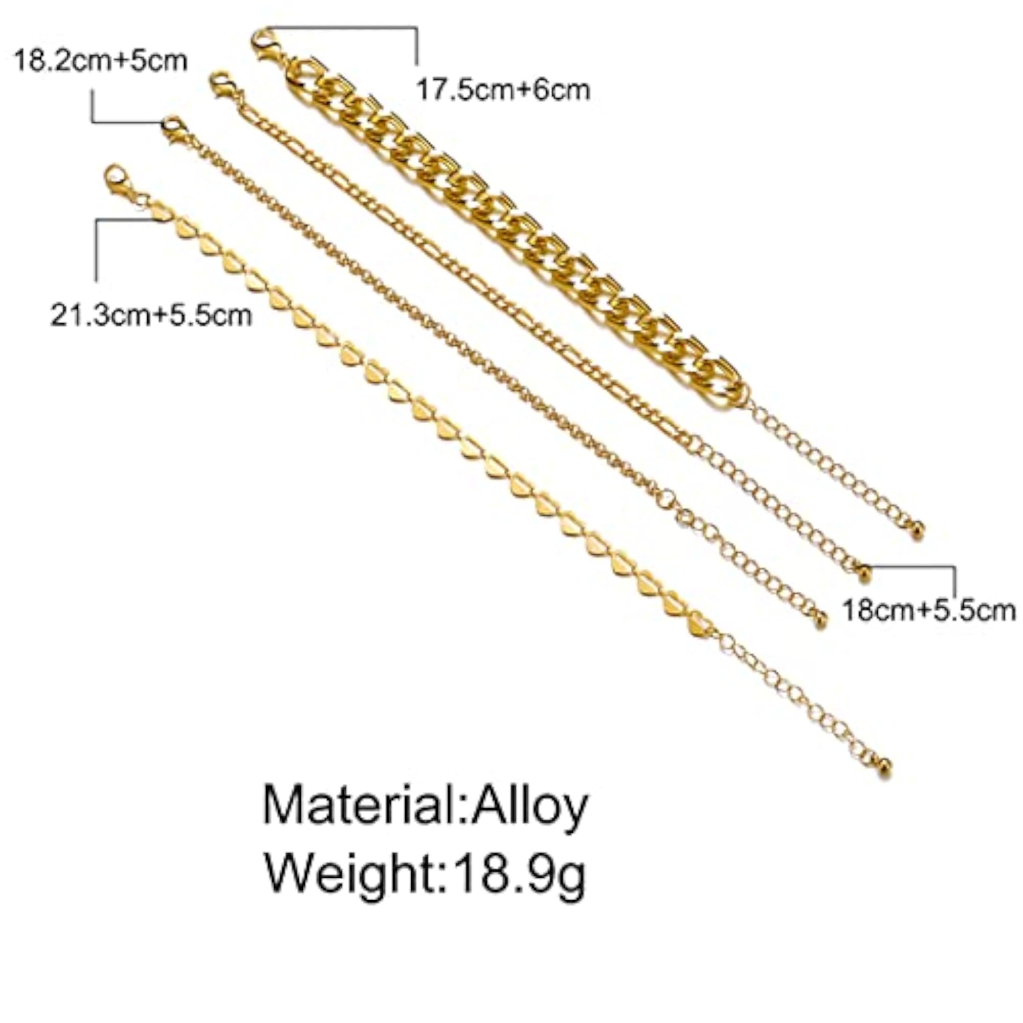 Plated Bracelet Cum Anklet Jewelry