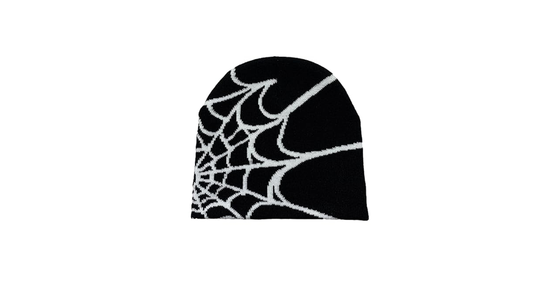 KIEKIECOO Y2k Spider Web Beanie for Men Womens Gothic Grunge