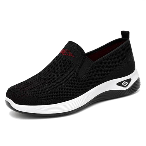 Alexis Leroy Zapatillas Slip On Mujer Zapatos Comodos y Ligeras para Caminar Sin Cordones Negro 37 EU