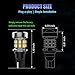 Fulanmi T15 921 W16W LED Bulb for Backup Reverse Lights with Automotive-grade 3020 High-power Chipsets Error Free T15 906 922 921 W16W Bulbs, 6000K White 500% Super Bright, Pack of 2