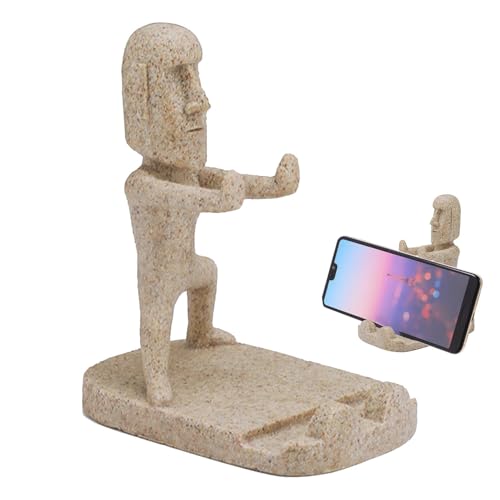 Support de téléphone en résine pour bureau : décoration de table pour smartphone