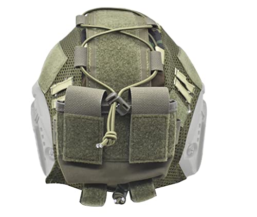 Tactical Fast Multicam Helmet Cover And Tactical Helmet Battery Pouch Counterweight Pouch Fit Size M/L Fast Pj Bj Mh Helmet (Wl) #TOP6