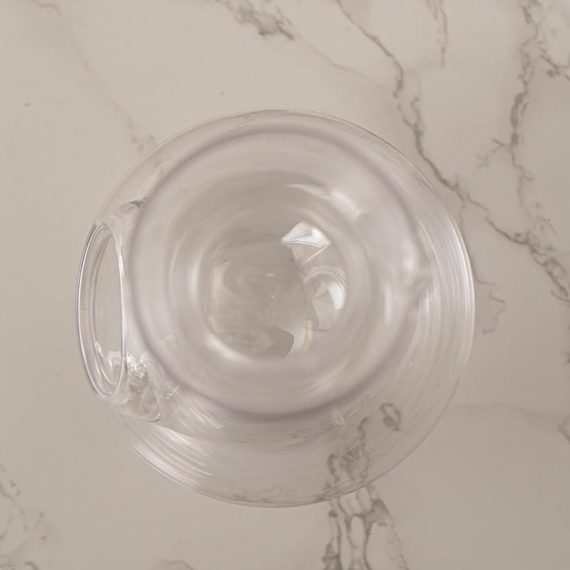 Urban Tokyo Decantador japonés de copa de vino para sake frío, botella de sake de 12 onzas líquidas con cavidad de hielo para uso doméstico o restaurante (cavidad de bolsillo transparente)