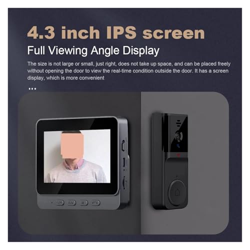 Sonnette vidéo sans fil : ne manquez plus aucun livreur grâce à l'écran IPS 4.3"