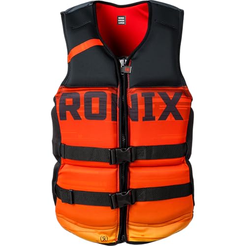 RONIX Men's Megacorp CGA Vest - Durable Flexible Cylindrical Capella Fit Life Jacket with...