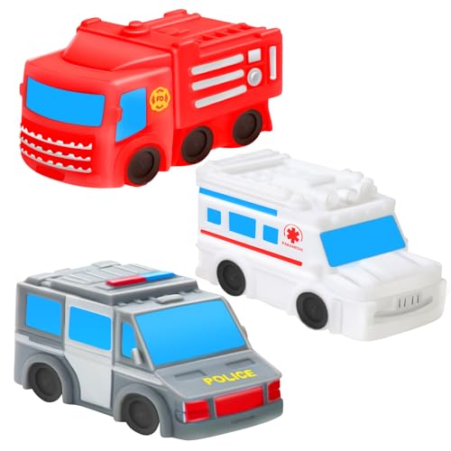 Bath Toys for Toddlers 1-3 - Toy Car Mold Free Baby Bath Toys for Infants 6-12 Months No Hole Bath Toys for Babies Toddlers Bathtub Toys Pool Toys Bath Toys for Kids Ages 1-3 Water Toys for Kids