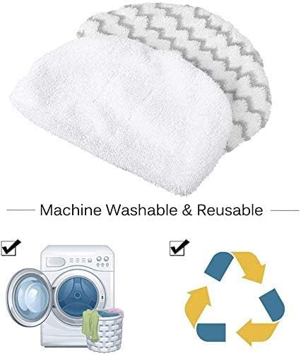 LINNIW 4 Pack Steam Mop Pads Compatible with Bissell Steam Mop 1940 1440 1544 1806 2075 Series, Model 19402, 19404, 19408, 1940A, 1940Q, 1940T, 1940W