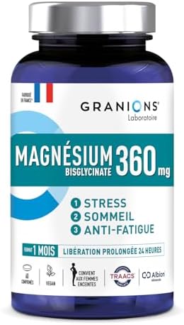 MAGNESIUM BISGLYCINATE 360 MG - GRANIONS - Magnesium Fort Dosage ...