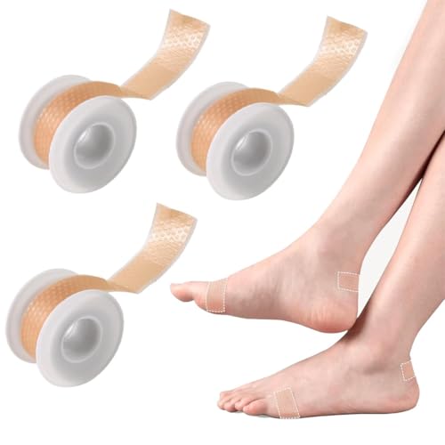 Tiritas de 300 cm, Tiritas de vejigas, almohadillas para prevenir ampollas, parche protector para talones y ampollas, cinta antifricción para puntos de presión, ideal para zapatos nuevos y botas