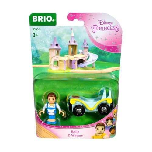 BRIO Disney Princess 33356 Belle mit Waggon - Ergänzung Holzeisenbahn - Empfohlen ab 3 Jahren – Ansicht 1