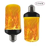 SICHERHEIT & UMWELTFREUNDLICH & ENERGIESPAREND: Flammenlampen, die sorgfältig aus hochwertigen 2835 LED-Perlen gefertigt wurden, die LED-Energiespar- und Wärmeableitungstechnologie aus Aluminiumlegierung. Keine Schadstoffe, keine UV- und Infrarotstrahlung. Es ist der perfekte Ersatz für herkömmliche Glühbirnen, sparen Sie 90% der elektrischen Flammenbirne. Sicherheit und Energieeffizienz, hat aber auch eine längere Lebensdauer