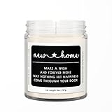 New Home Candle - Natural Scented Soy + Coconut Blend Wax Candle with 100% Cotton Wick - Handpoured and Small Batch - Made in the USA - 8 oz