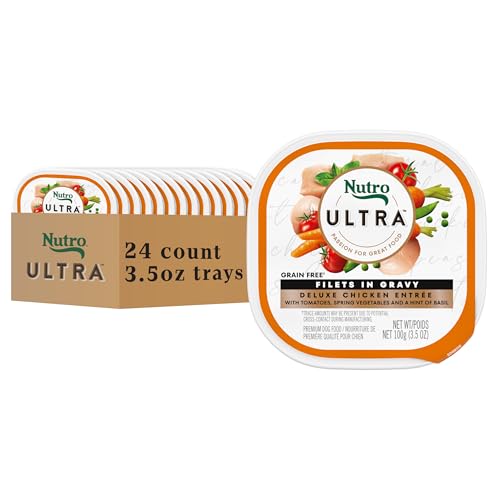 Nutro Ultra Filets in Gravy Wet Dog Food Pack, Chicken, 3.5 oz, 24 Count - image 1