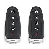 X AUTOHAUX 2pcs 315MHz M3N5WY8609 Replacement Smart Proximity Keyless Entry Remote Key Fob for Ford Edge Explorer 2011-2015 for Lincoln MKS MKT MKX Navigator 5 Buttons with Door Key
