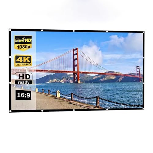Pantalla de proyección plegable de 150 pulgadas 16:9 miniatura 1