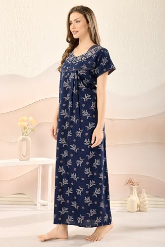 Image of Soulemo Women's Alpine Blended Printed Nighty 1635