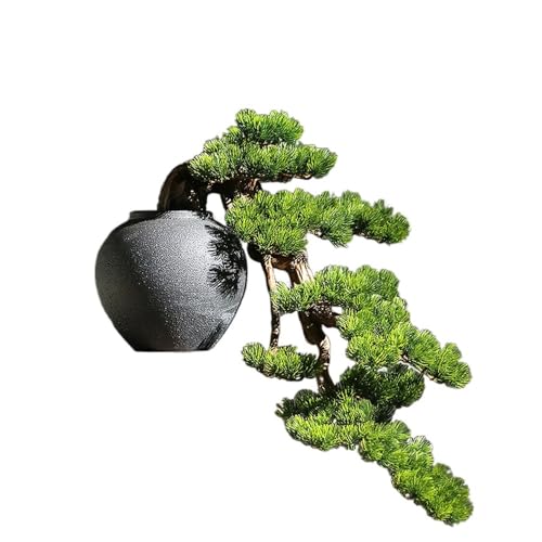 SWENEEN Simulación De Bonsái Artificial, Pino De Bienvenida, Árbol Bonsái Artificial, Marco De Decoración para Sala De Estar, Decoración para Hotel, Té, Plantas Artificiales, DEC,