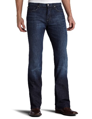 7 For All Mankind Men's Austyn Relaxed Straight-Leg Jean in Los Angeles Dark, Los Angeles Dark, 34x36