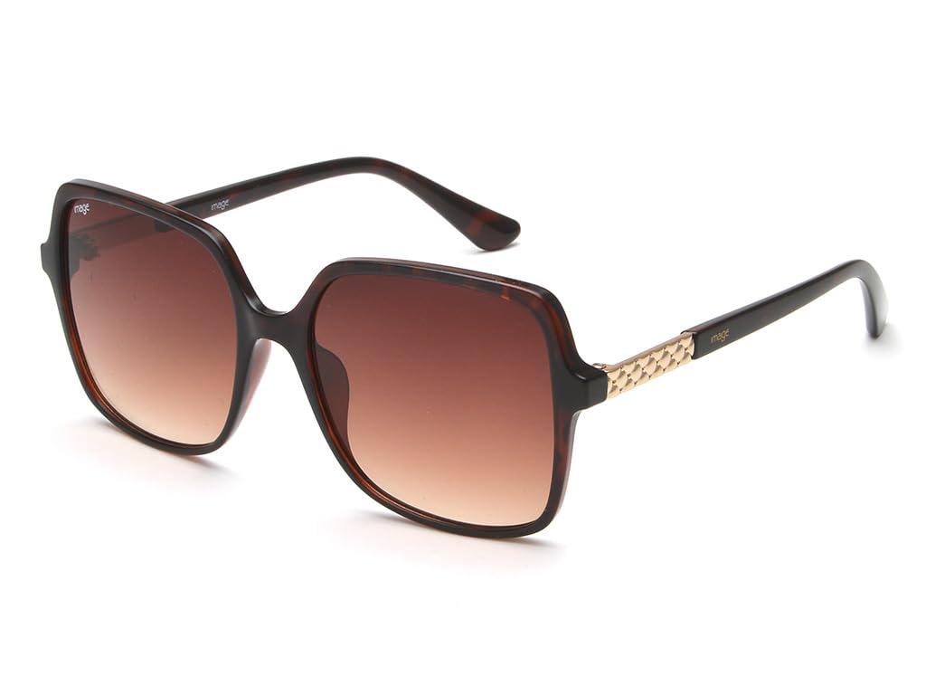 image 100% UV protected sunglasses | Large | Women | Gradient | Full-frame | Wayfarers | Frame: Brown Polycarbonate Lens: Brown Polycarbonate-picture-16