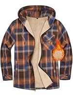 【Warm Fleece Lined】: This lumberjack jacket mens is made of high quality fabric (Outer: 25 Cotton, 75% Polyester; Inner: 100% Polyester), which is comfortable and warm. Cotton blend fabric is durable and not deform, giving you a good wearing experien...