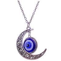 BESTYASH Collar De Decoración Del Mal De Ojo Colgante De Collar De Mal De Ojo Collar De Amuleto Collar De Ojo Turco Collar Con Dije De Mal De Ojo Colgante De Cuello De Moda Aleación