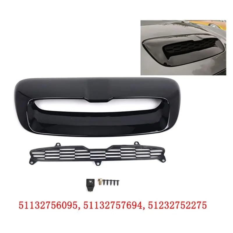 Écope décorative capot Mini Cooper S R56 R55 R57 noir brillant - 3