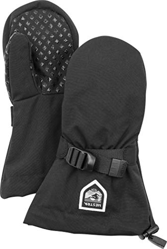 HESTRA Kids Fjellvotten Jr. - Manoplas, talla XL, color negro