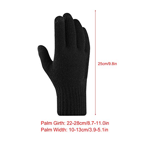 Sangmei Luvas de inverno para homens e mulheres Tela sensível ao toque antiderrapante gel de silicon