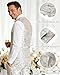 Men's White Suit 3 Piece Satin Shawl Lapel Blazer Jacket Vest Pants Tuxedo Set for Wedding Prom Dinner Party Medium