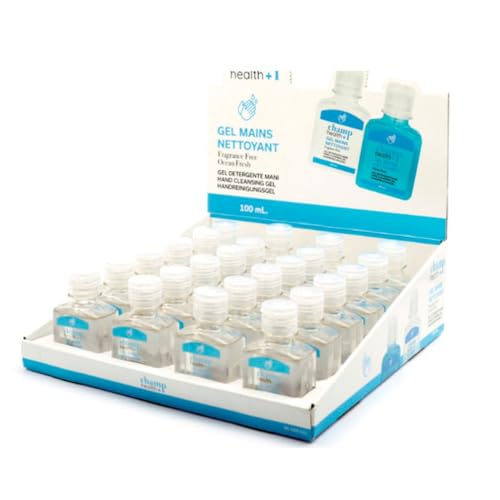 Caja de gel hidroalcoholico Champ Health de 100ml, 24 botes