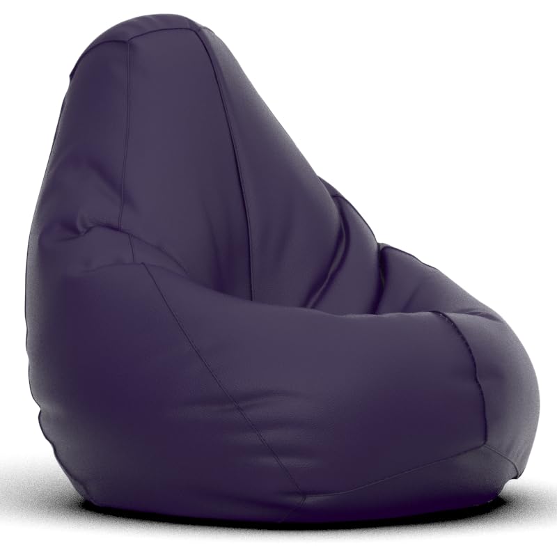 Image of Bean Bag Chair Cover | Size: 3XL | Color: Indigo | Without Beans | Premium Leatherette Cover (CMF 0447)