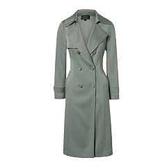 Premium Sense of Spring Double-breasted Female Trench Coat Lapel Temperament Medium-length Coat Coat Women