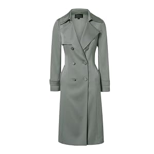 Premium Sense of Spring Double-breasted Female Trench Coat Lapel Temperament Medium-length Coat Coat Women