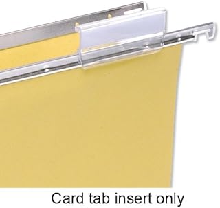 5 Star Card Inserts for Suspension File Tabs White [Pack of 50]