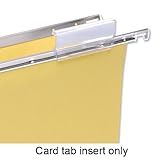 5 Star Card Inserts for Suspension File Tabs White [Pack of 50]