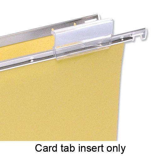 5 Star Card Inserts for Suspension File Tabs White [Pack of 50]