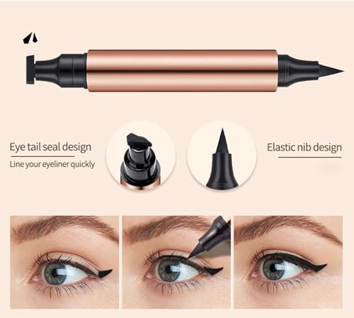 Delineador de ojos negro marcado para uso duradero miniatura 4
